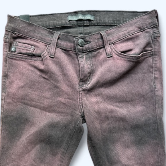 KanCan 27 Mid Rise Jegging Purple Black Stretch Denim Jeans - Picture 2 of 4